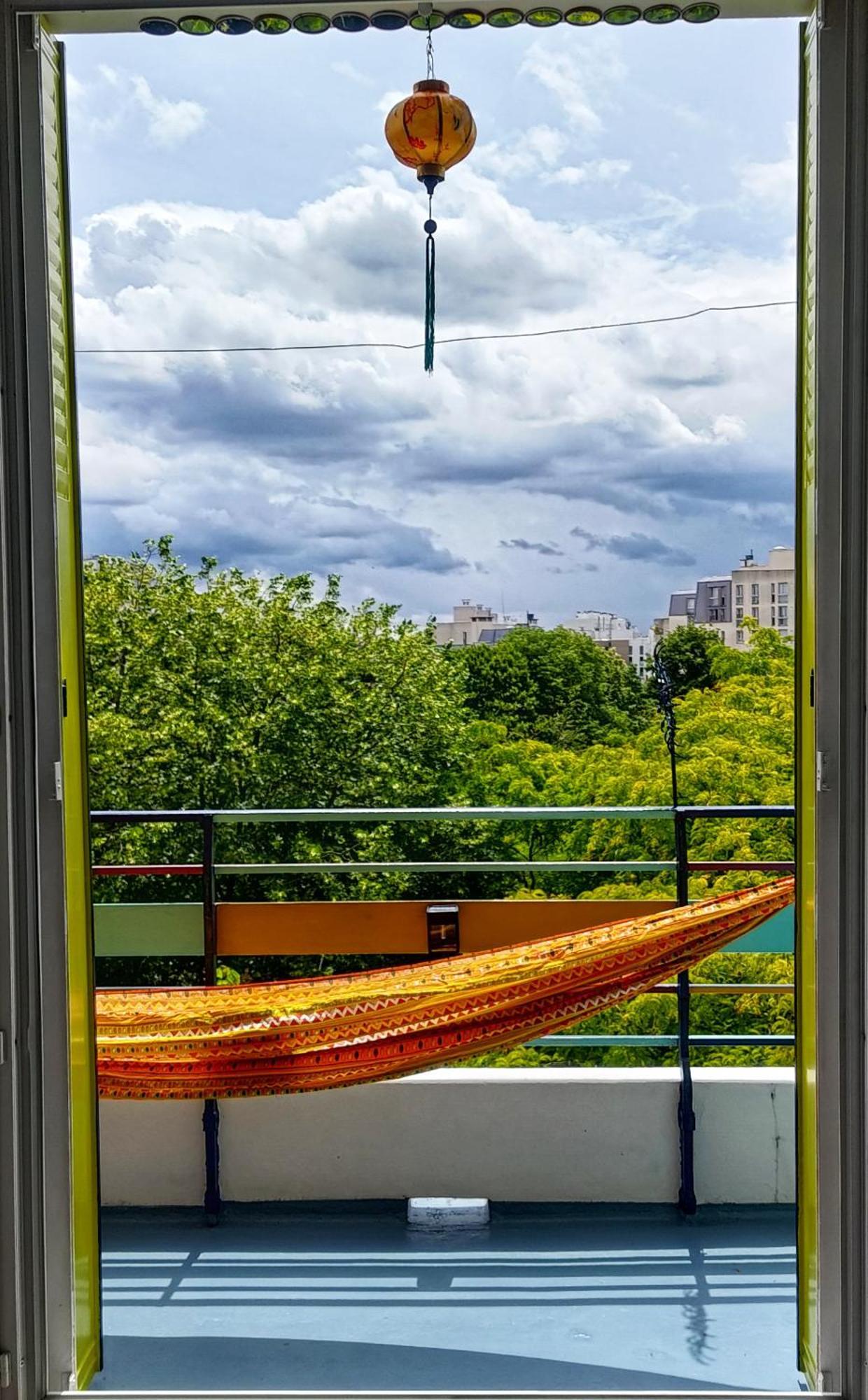 Canopee, Paisible, Chaleureux, Lumineux, Balcon Paris Extérieur photo