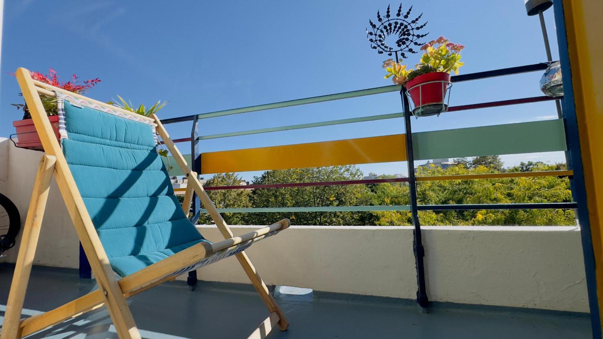Canopee, Paisible, Chaleureux, Lumineux, Balcon Paris Extérieur photo